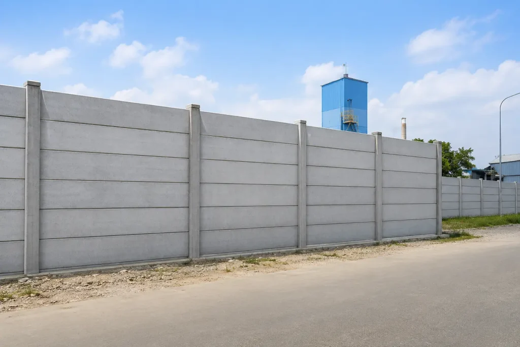 Hasil Pemasangan Pagar Panel Beton Area Pabrik Kab. Bandung