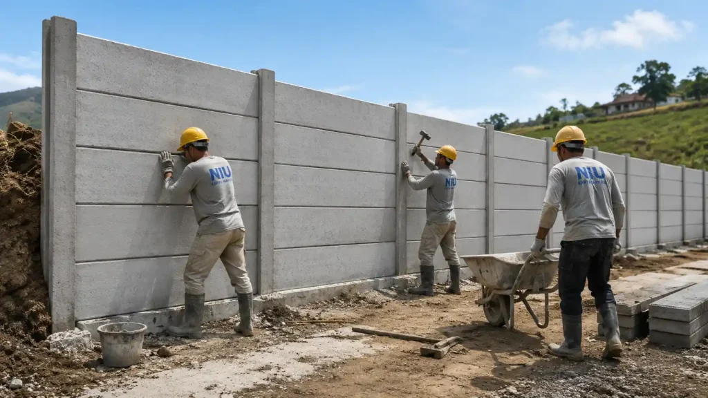 Pemasangan Pagar Panel Beton Kawasan Industri Bandung