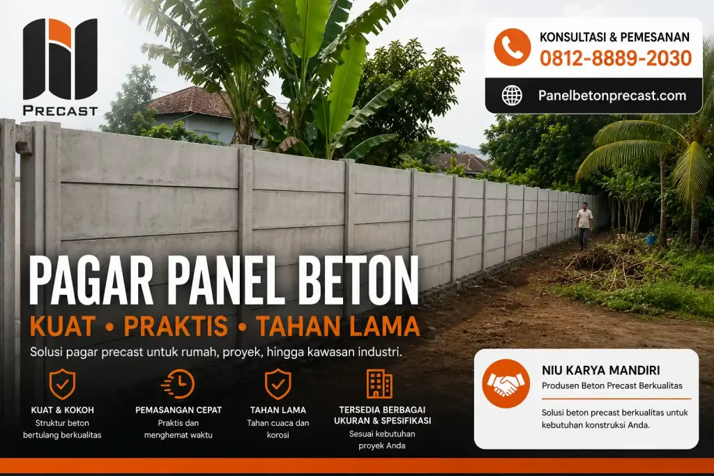 Cara Memilih Supplier Pagar Panel Beton yang Tepat dan Terpercaya Pagar Panel Beton Kuat dan Tahan Lama