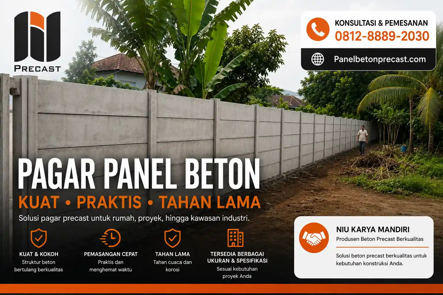 Cara Memilih Supplier Pagar Panel Beton yang Tepat dan Terpercaya Pagar Panel Beton Kuat dan Tahan Lama