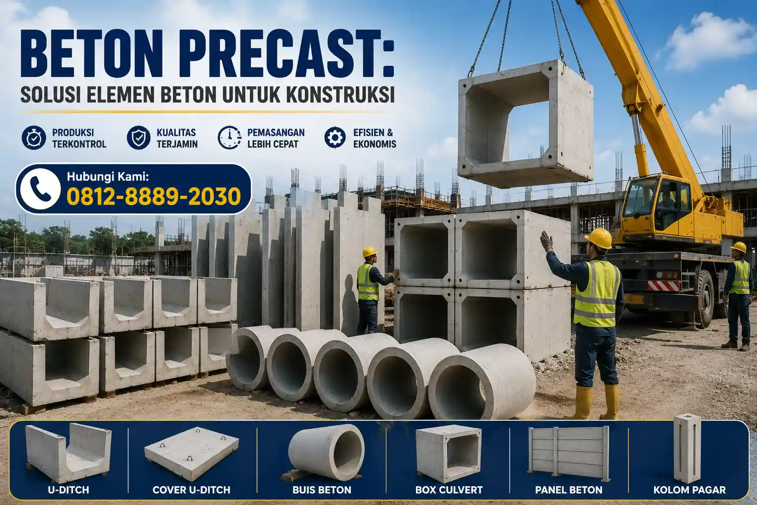 Apa Itu Beton Precast? Promosi Beton Precast di Lokasi Konstruksi